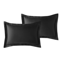 Black Pillowcases You'll Love | Wayfair Rosdorf Park Dayanara Oxford Pillowcase